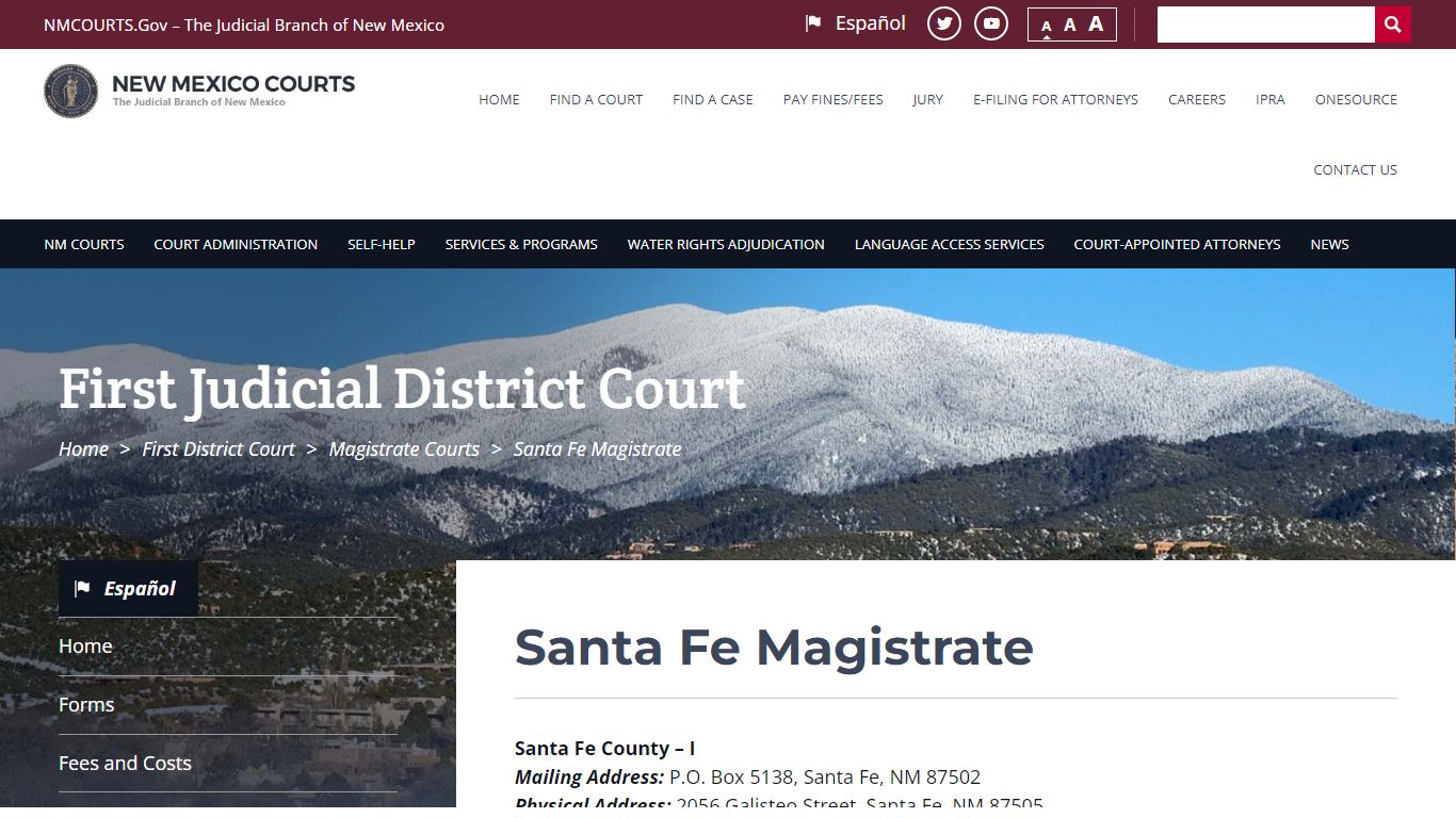 Santa Fe Magistrate | First District Court - nmcourts.gov